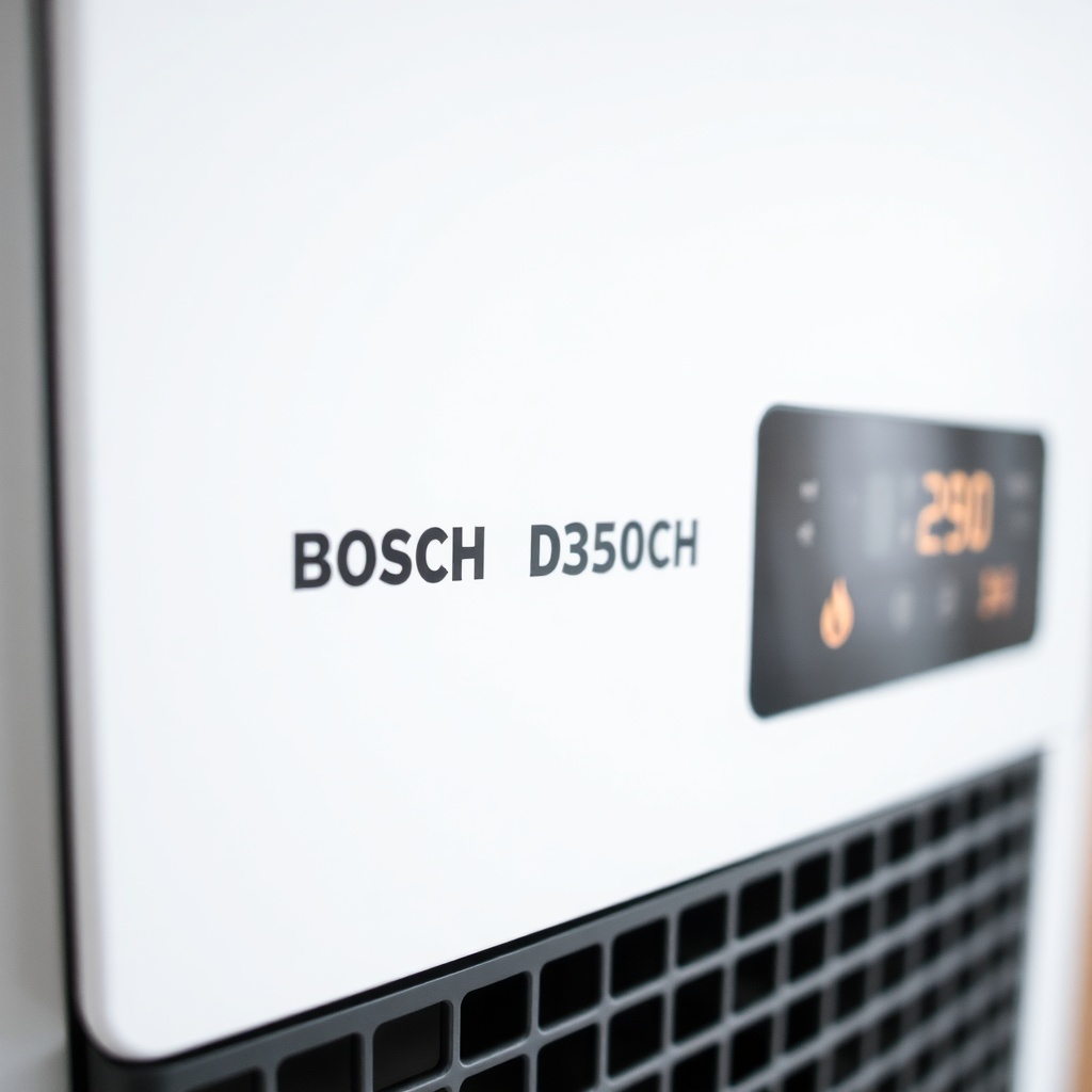A close-up of a Bosch Condens 2300i W’s front panel